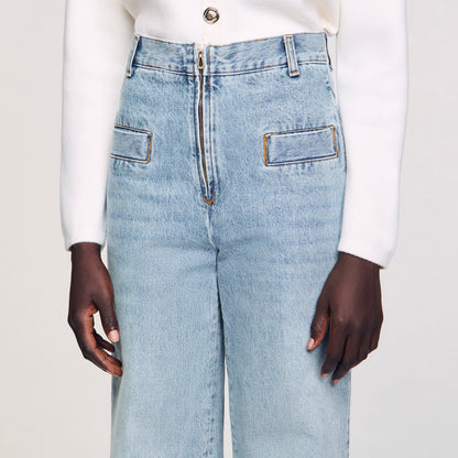Oslo Wide-Leg Jeans Blue Jean