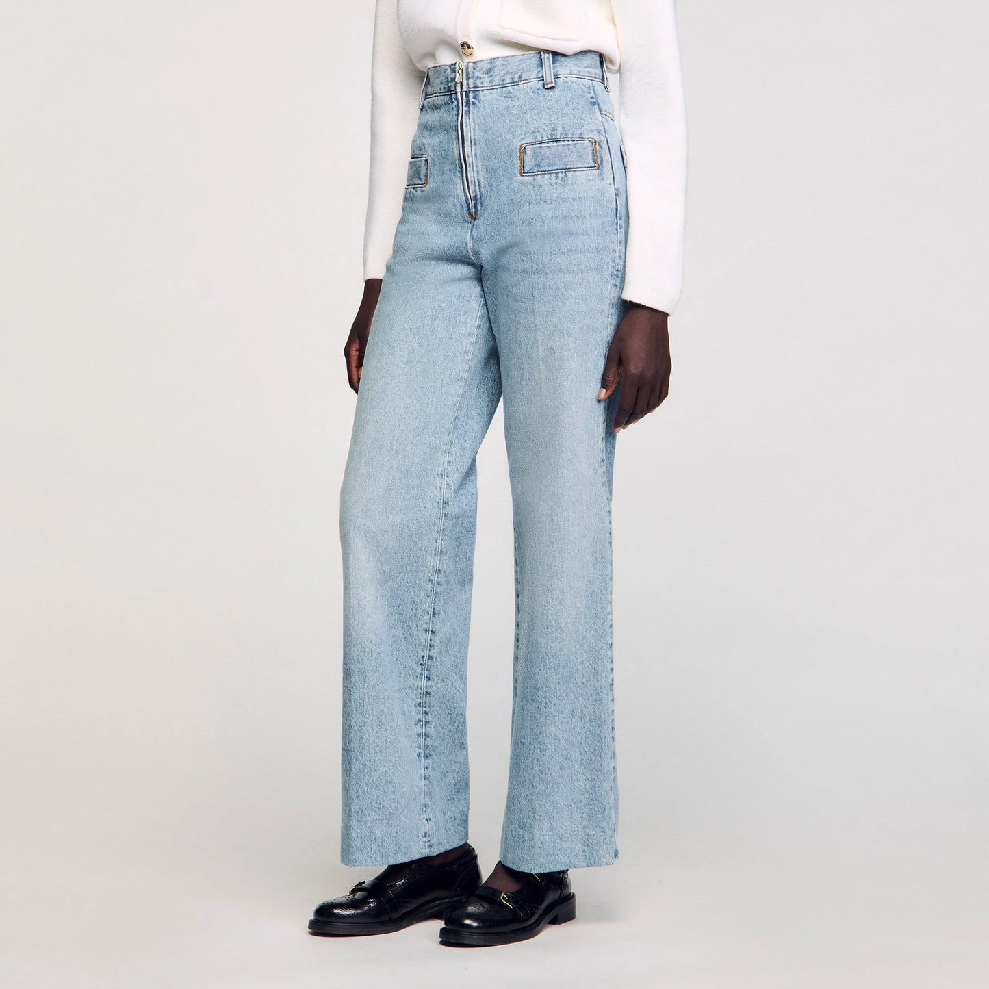 Oslo Wide-Leg Jeans Blue Jean