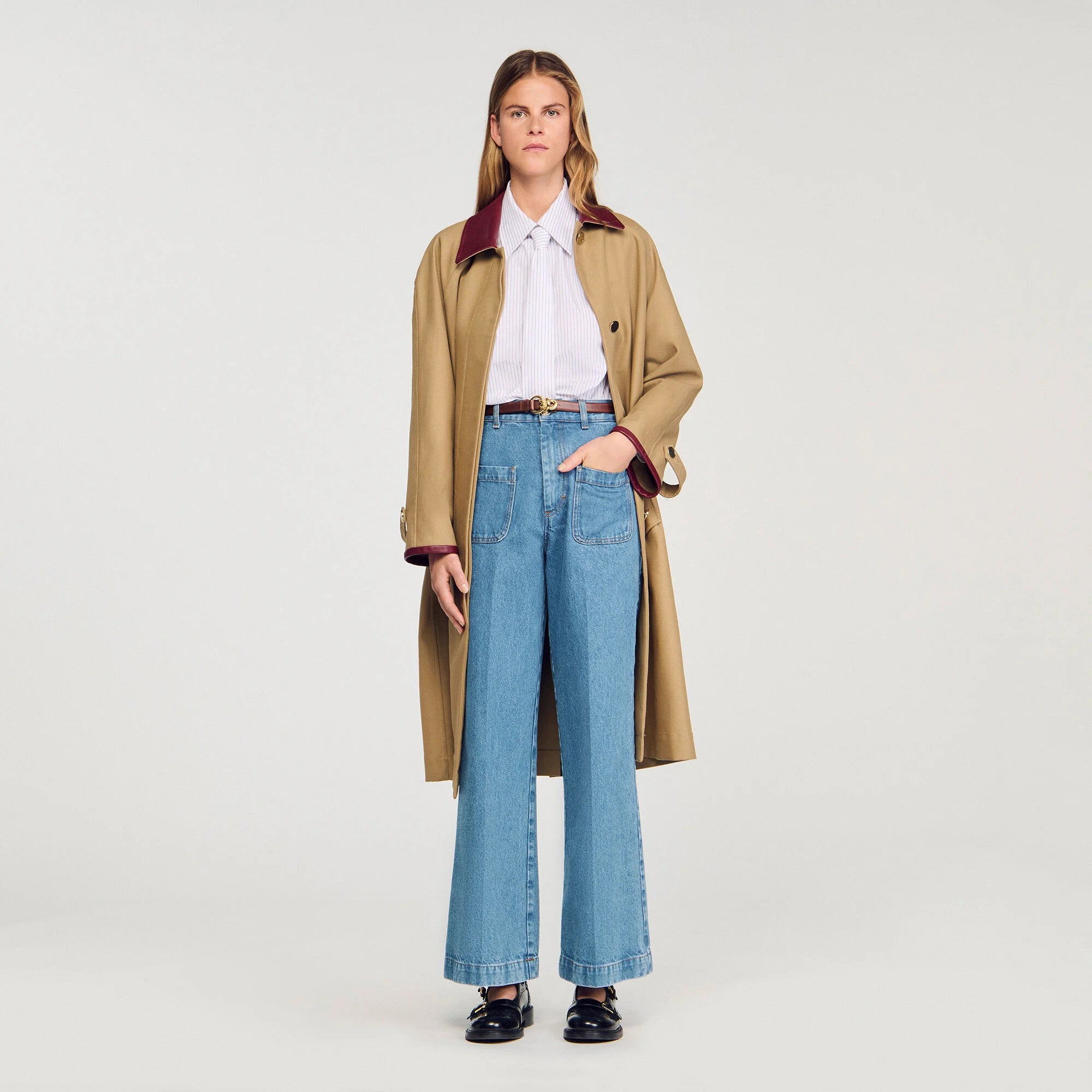 Logan Wide-Leg High-Rise Jeans Blue Jean