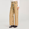 Mckay Faded Wide-Leg Jeans Beige