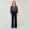 Raph Wide-Leg Raw Jeans Blue Jean