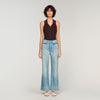 Harper Faded Straight Zipped Cotton Jeans Blue Jean
