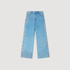 Calix Faded Straight-Leg Rhinestone Jeans Blue Jean