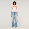 Jaden Faded Barrel Jeans Blue Jean