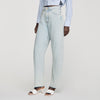 Ethan Faded Barrel Cotton Jeans Sky Blue