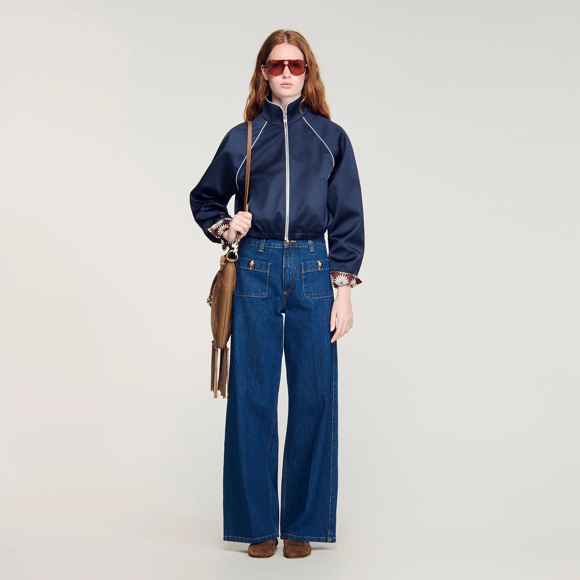 Floride Raw Straight Patch Pocket Jeans Deep Blu