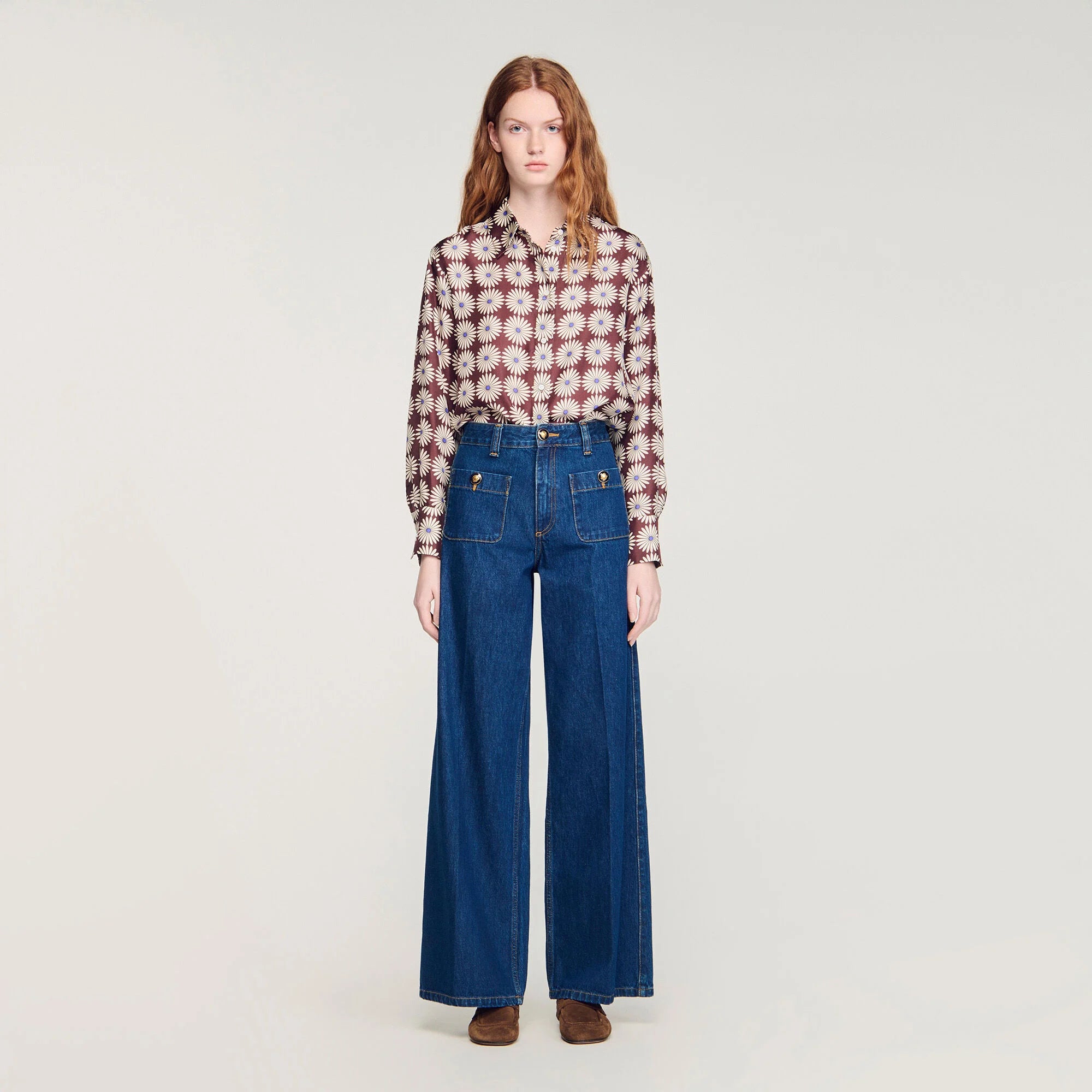 Floride Raw Straight Patch Pocket Jeans Deep Blu