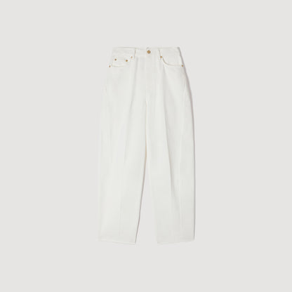 Ethan Barrel Jeans White