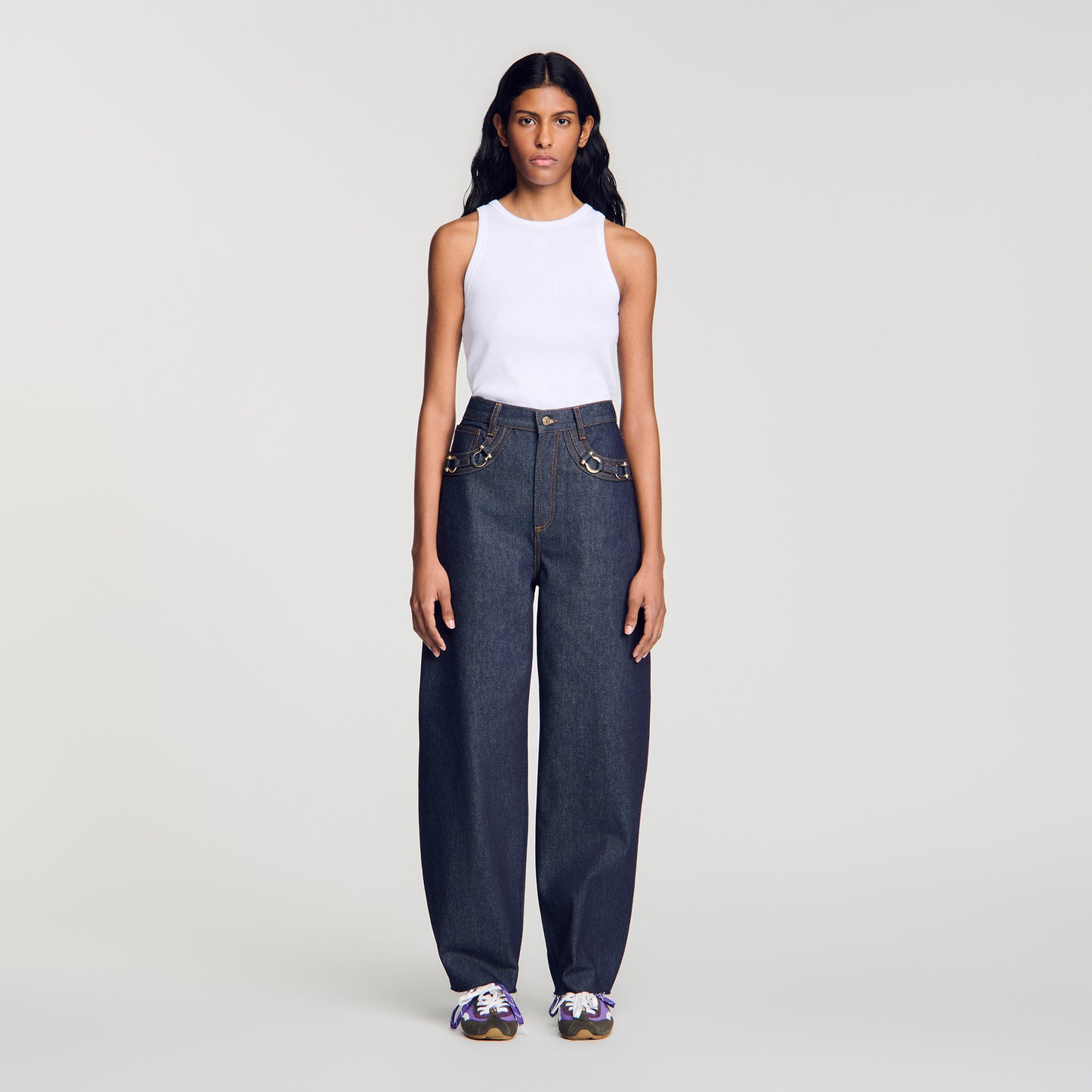 Kaja Balloon Jeans Blue Jean