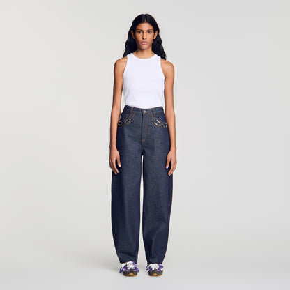 Kaja Balloon Jeans Blue Jean