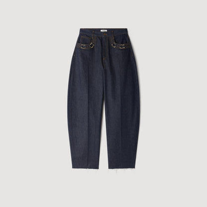 Kaja Balloon Jeans Blue Jean