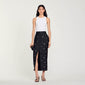 Interstellar Rhinestone Pencil Skirt Black