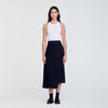 Long Asymmetrical Skirt Black