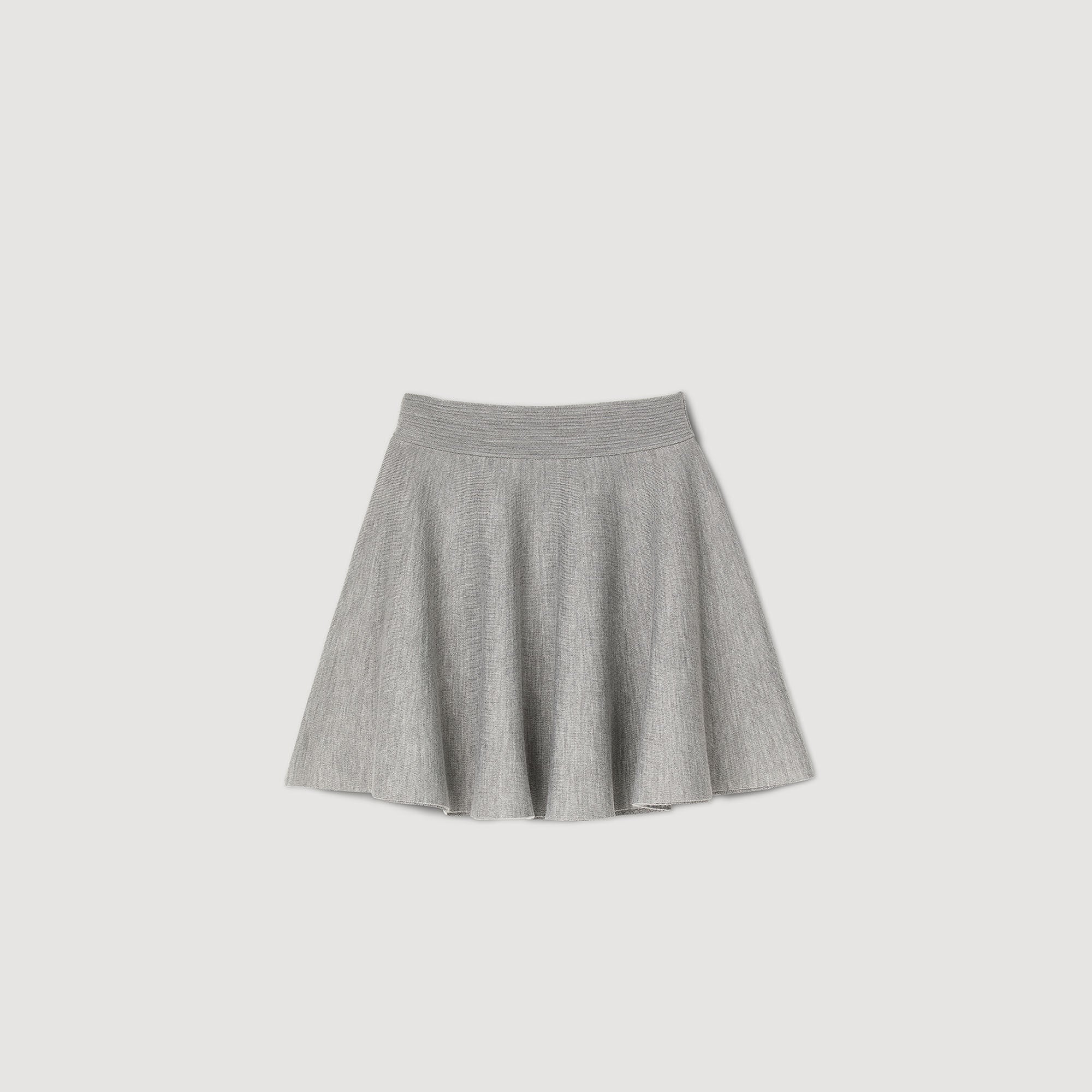 Pleated Skirt Grey