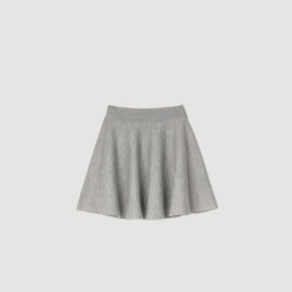 Pleated Skirt Grey