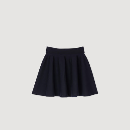 Pleated Skirt Navy Blue