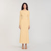 Gold Long Decorative Knit Skirt