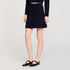 Short Knit Skirt Black