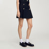 Short Pleated Skirt Black