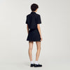 Short Pleated Skirt Black