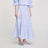 Jasmin Long Striped Skirt Sky Blue