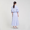 Jasmin Long Striped Skirt Sky Blue