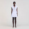 Noora Short Striped Skirt Ciel / Blanc