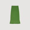 Sautille Long Knit Skirt With Charms Green