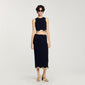 Casablanca Long Knitted Skirt With Chain Detail Black