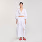 Chica Lace Embroidery Skirt White
