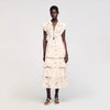 Orlivia Long Frilled Skirt Ecru