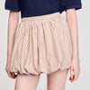 Spirale Striped Bubble Skirt Sand / Camel