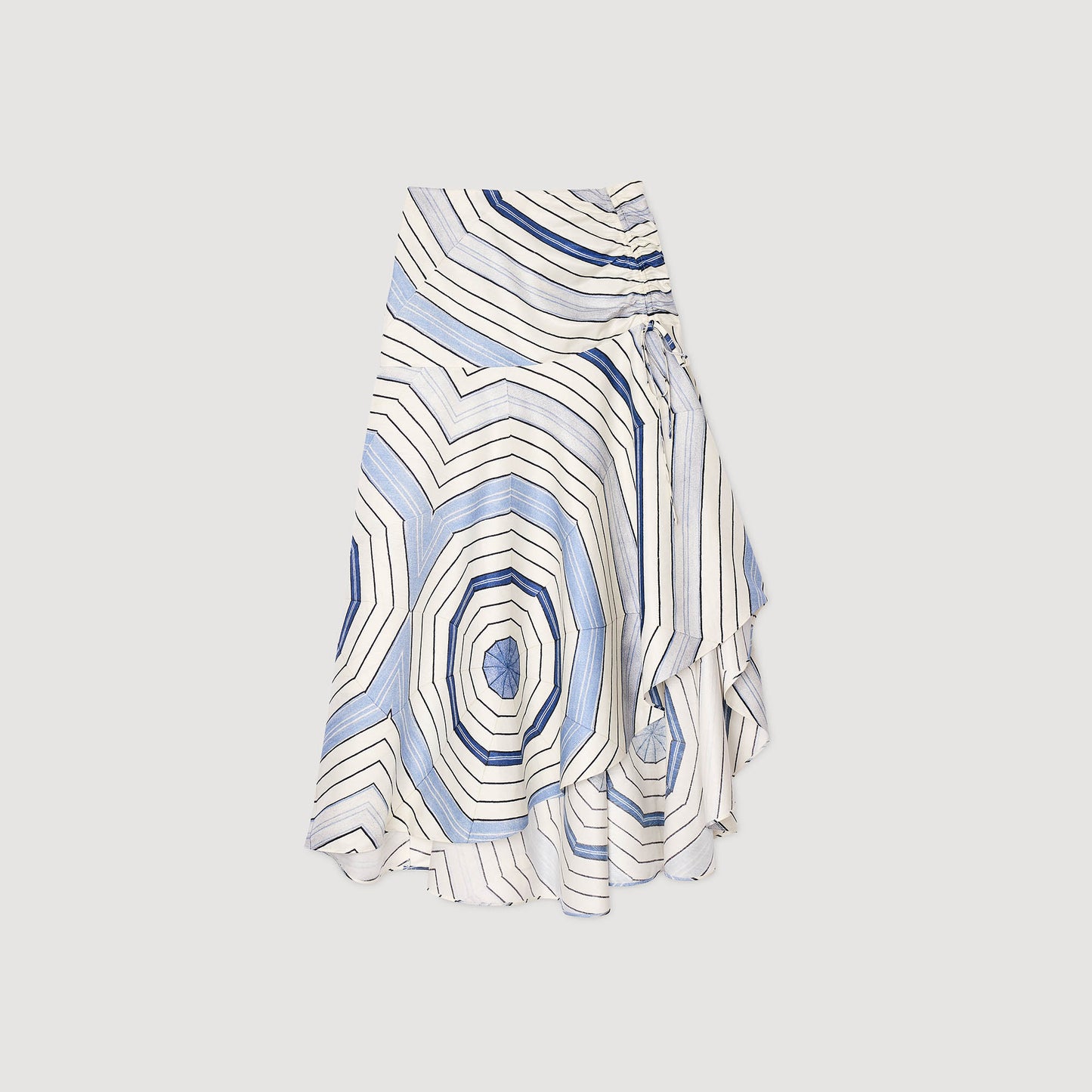 Josephine Spider Blue Print Printed Skirt Sky Blue