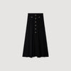 Venice Pointelle Knit Maxi Skirt Black