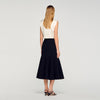 Amorea Long Ruffled Skirt Black