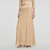 Leslie Long rhinestone knit skirt Vanilla