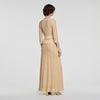 Leslie Long rhinestone knit skirt Vanilla
