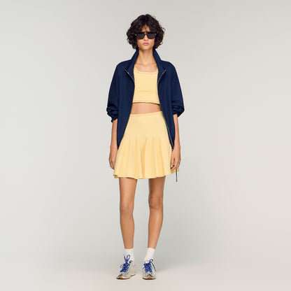 Short Knit Skater Skirt Butter