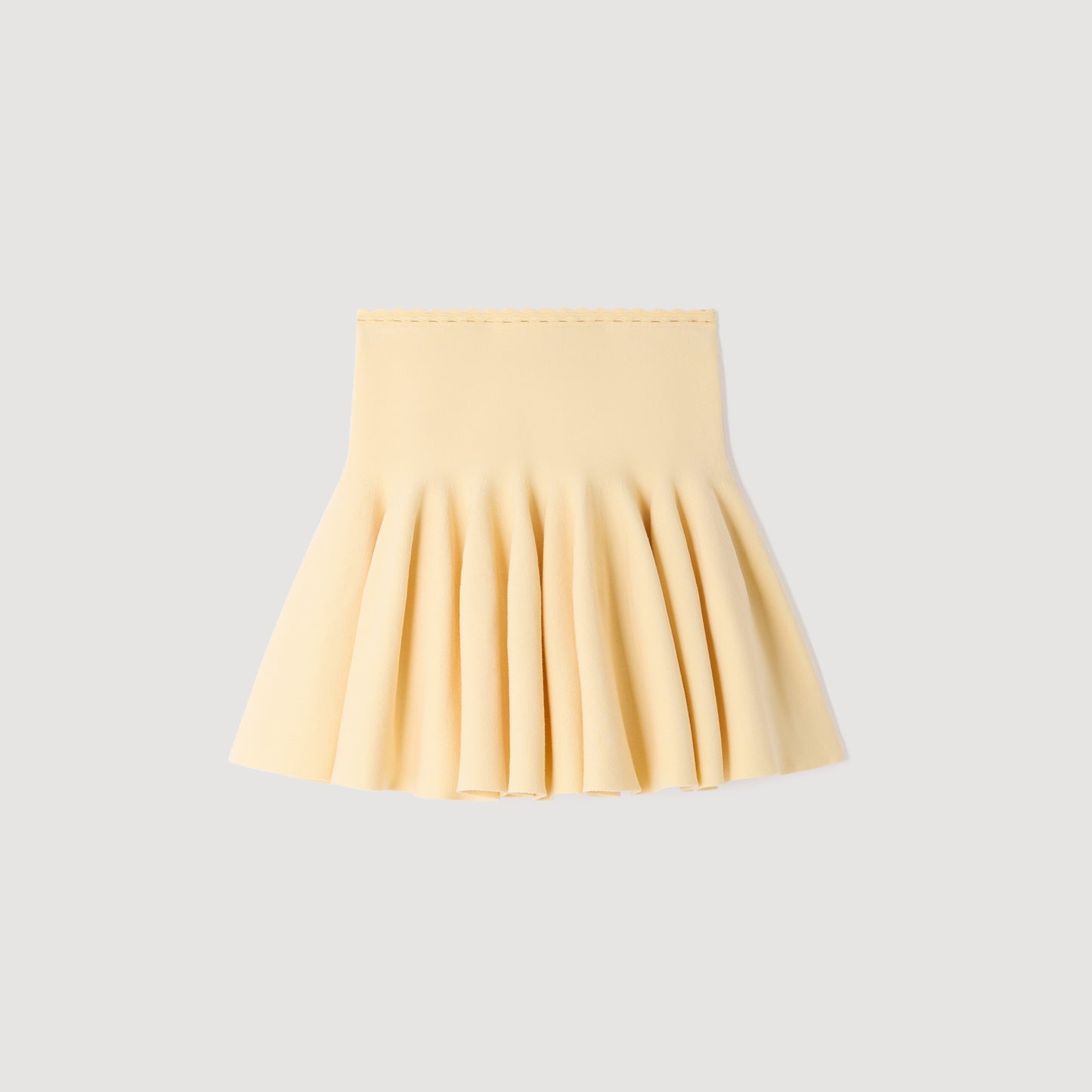 Telma Short Knit Skater Skirt Butter
