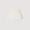 Nayla Short Guipure Skirt White