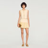 Hadley Short Pleated Skirt Vanilla