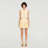 Hadley Short Pleated Skirt Vanilla