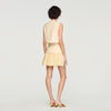 Hadley Short Pleated Skirt Vanilla