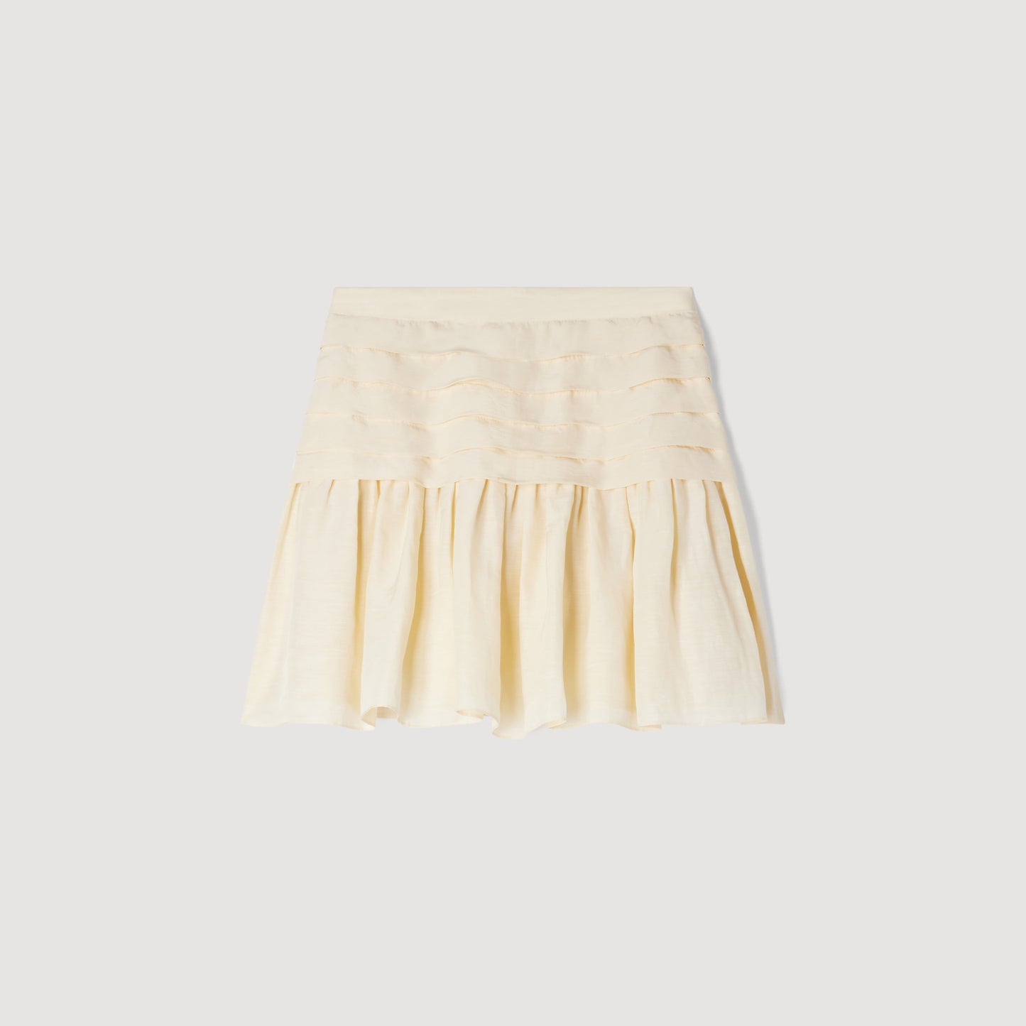 Hadley Short Pleated Skirt Vanilla
