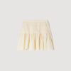 Hadley Short Pleated Skirt Vanilla