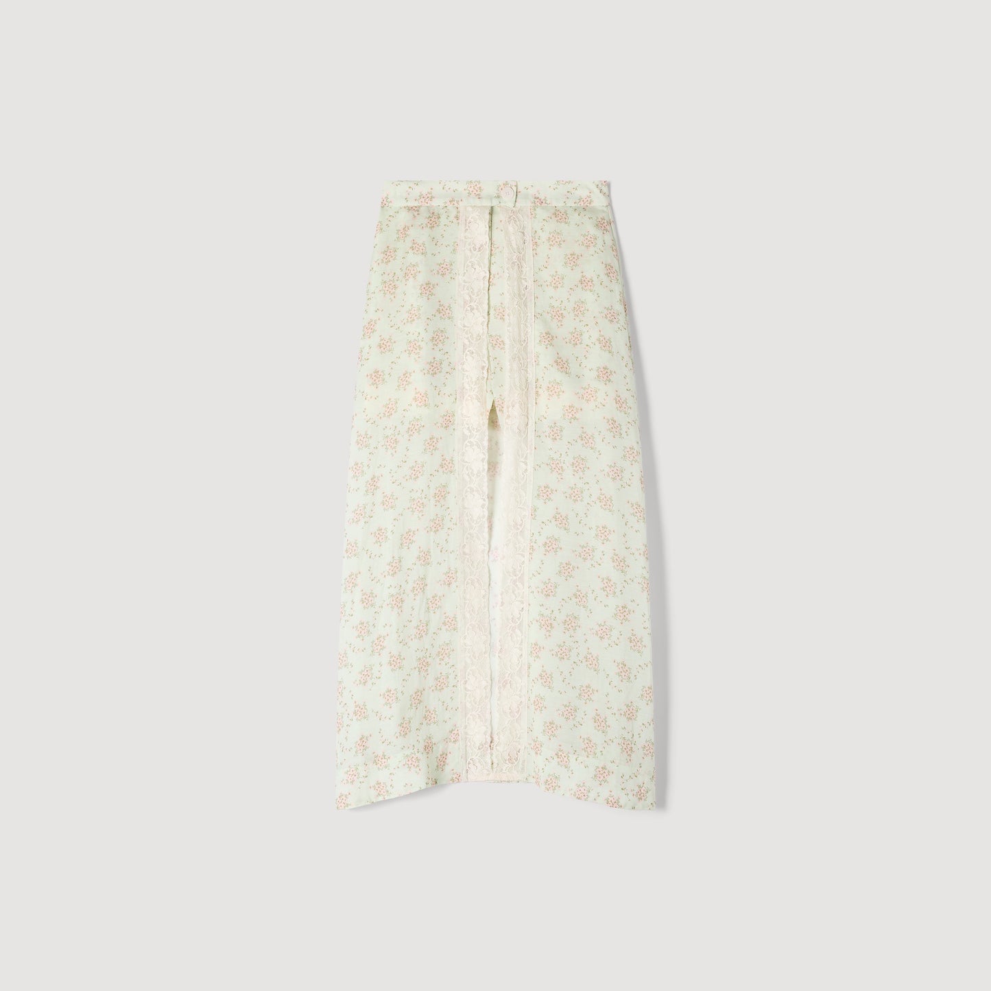 Avina Floral Print Maxi Skort Pink / Green