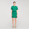 Bamba Short Decorative Knit Skirt EMEURAUDE GREEN