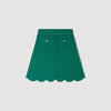 Bamba Short Decorative Knit Skirt EMEURAUDE GREEN