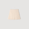 Lalita Short Beaded Crochet Skirt Ecru