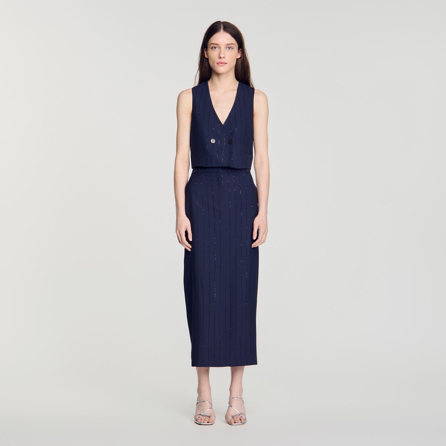 Varenne  Knit Skirt Dark Navy